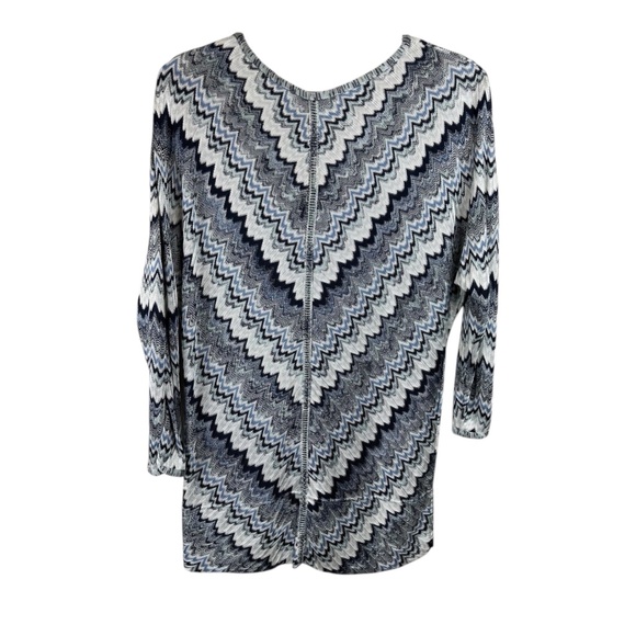 White House Black‎ Market Lightweight Sweater - Size XS - Chevron Design - Picture 6 of 8